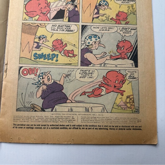 Hot Stuff The Little Devil #106 VTG Giant Size Harvey Comic Book Sept. 1971 - Picture 2 of 3